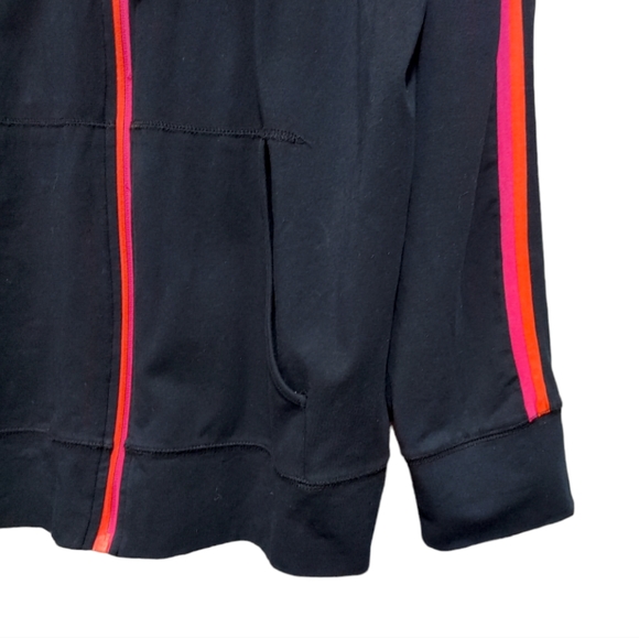 Lane Bryant Neon Pink Orange Stripe Full Zip Hoodie Women's Plus Size 18/20 2X - Picture 6 of 8